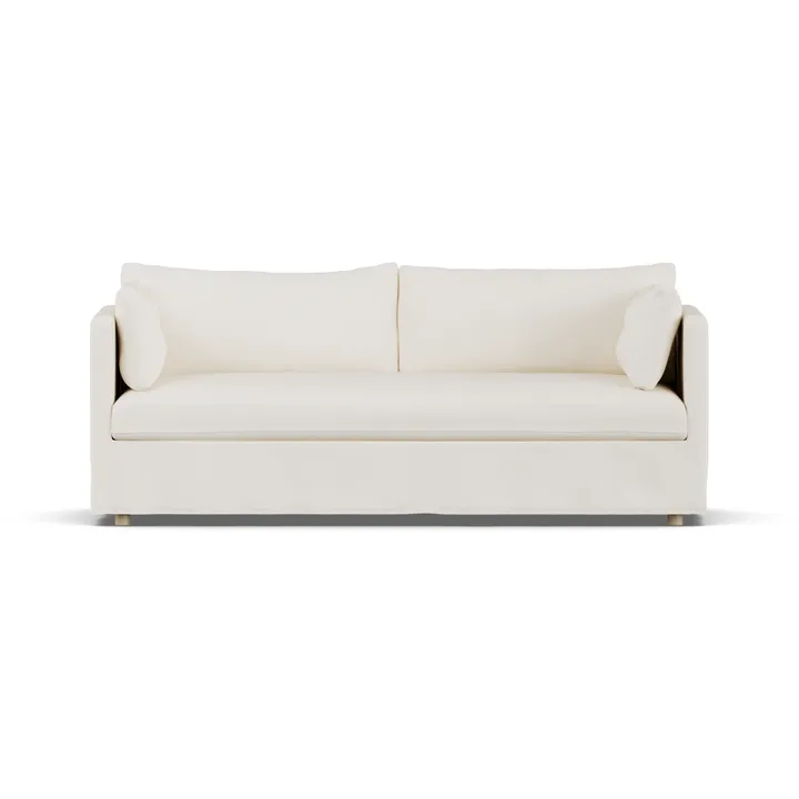 Linnevik soffa - Jump off white 1954-vitoljad ek, 3-sits, med kappa - 1898