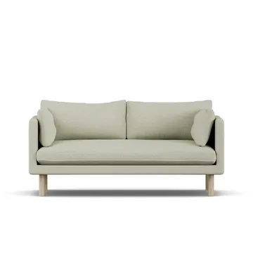 Linnevik soffa - Luiza Beige 3981-vitoljad ek, 2-sits - 1898
