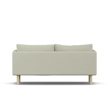 Linnevik soffa - Luiza Beige 3981-vitoljad ek, 2-sits - 1898