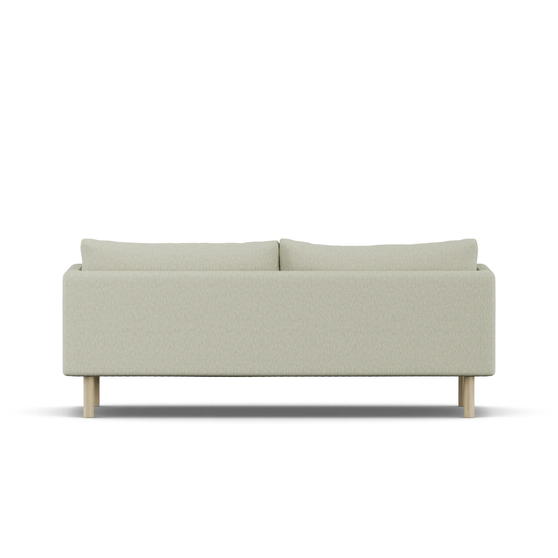 Linnevik soffa, Luiza Beige 3981-vitoljad ek, 3-sits 1898