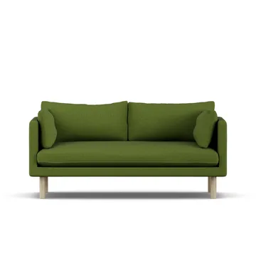 Linnevik soffa - Luiza Green 3975-vitoljad ek, 2-sits - 1898