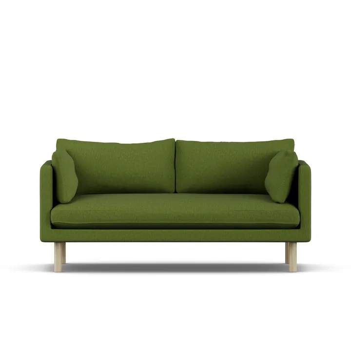 Linnevik soffa - Luiza Green 3975-vitoljad ek, 2-sits - 1898