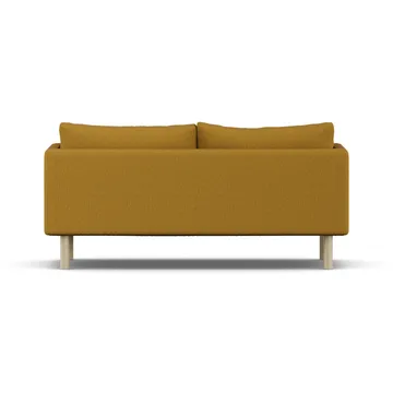 Linnevik soffa - Luiza Mustard 3972-vitoljad ek, 2-sits, utan kappa - 1898