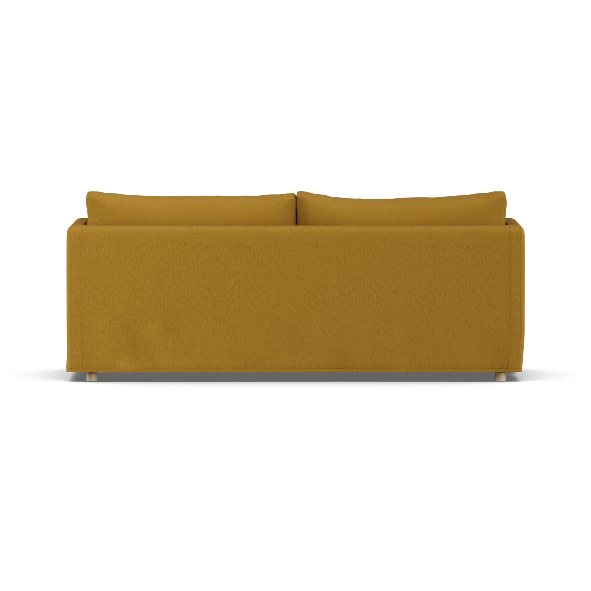 Linnevik soffa, Luiza Mustard 3972-vitoljad ek, 3-sits, med kappa 1898