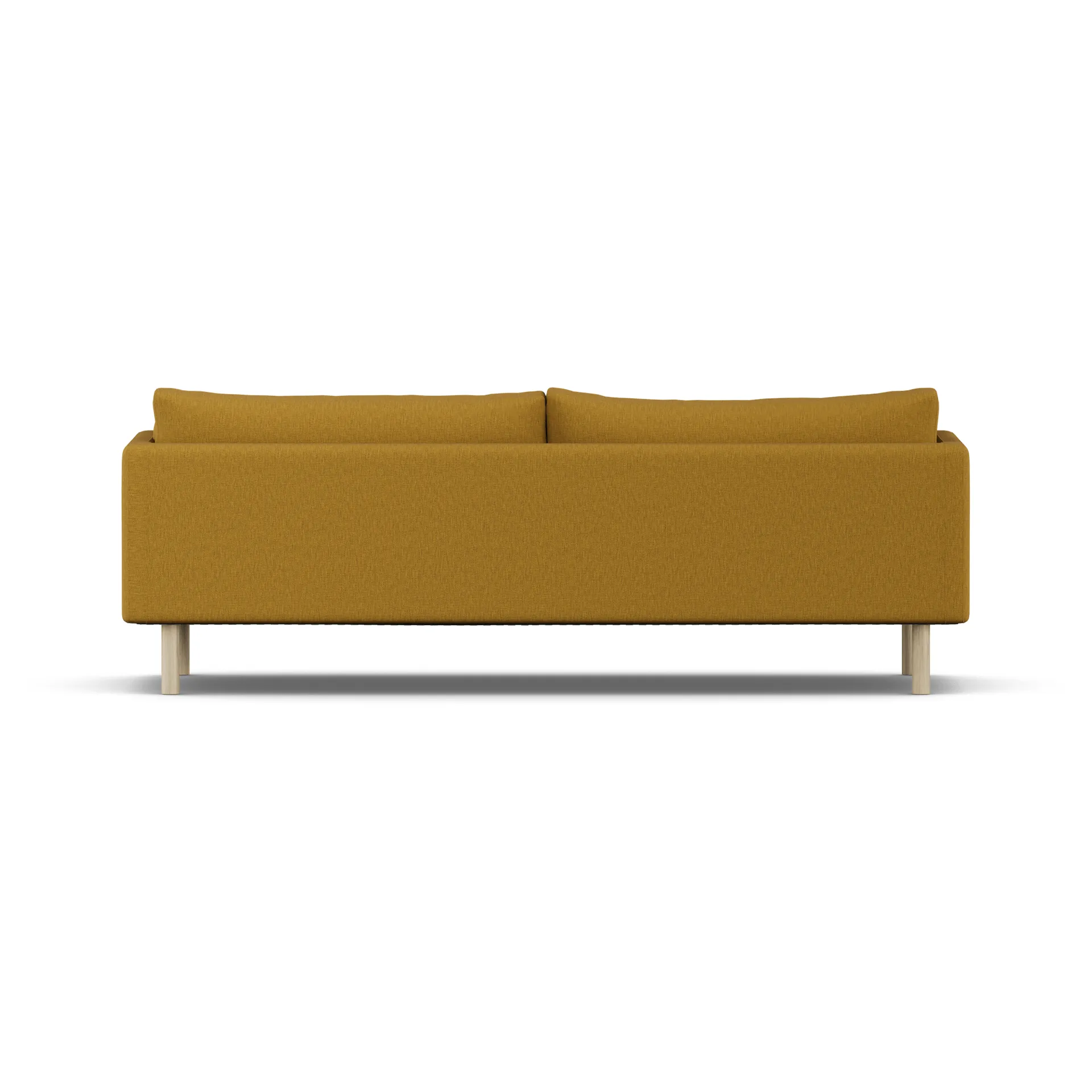 Linnevik soffa, Luiza Mustard 3972-vitoljad ek, 4-sits, utan kappa 1898