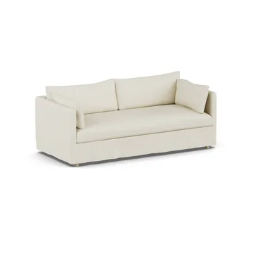 Linnevik soffa - Oslo Nature 1540-vitoljad ek, 3-sits, med kappa - 1898