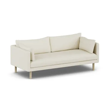 Linnevik soffa - Oslo Nature 1540-vitoljad ek, 3-sits, utan kappa - 1898