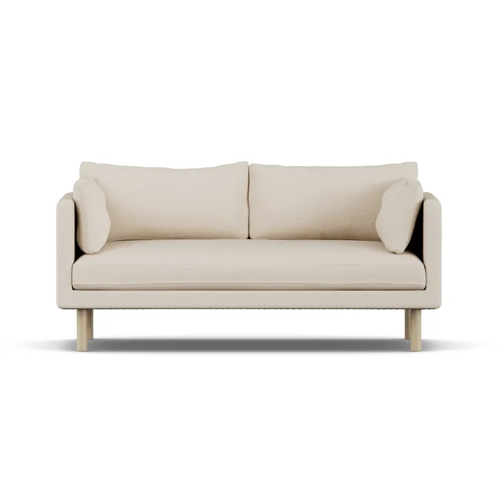Linnevik soffa - Same Beige 6670-vitoljad ek, 2-sits - 1898