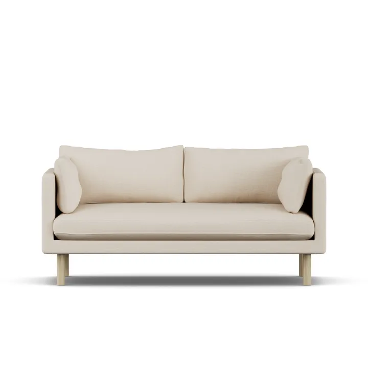 Linnevik soffa - Same Beige 6670-vitoljad ek, 2-sits - 1898