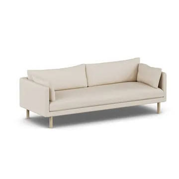Linnevik soffa - Same Beige 6670-vitoljad ek, 4-sits, utan kappa - 1898