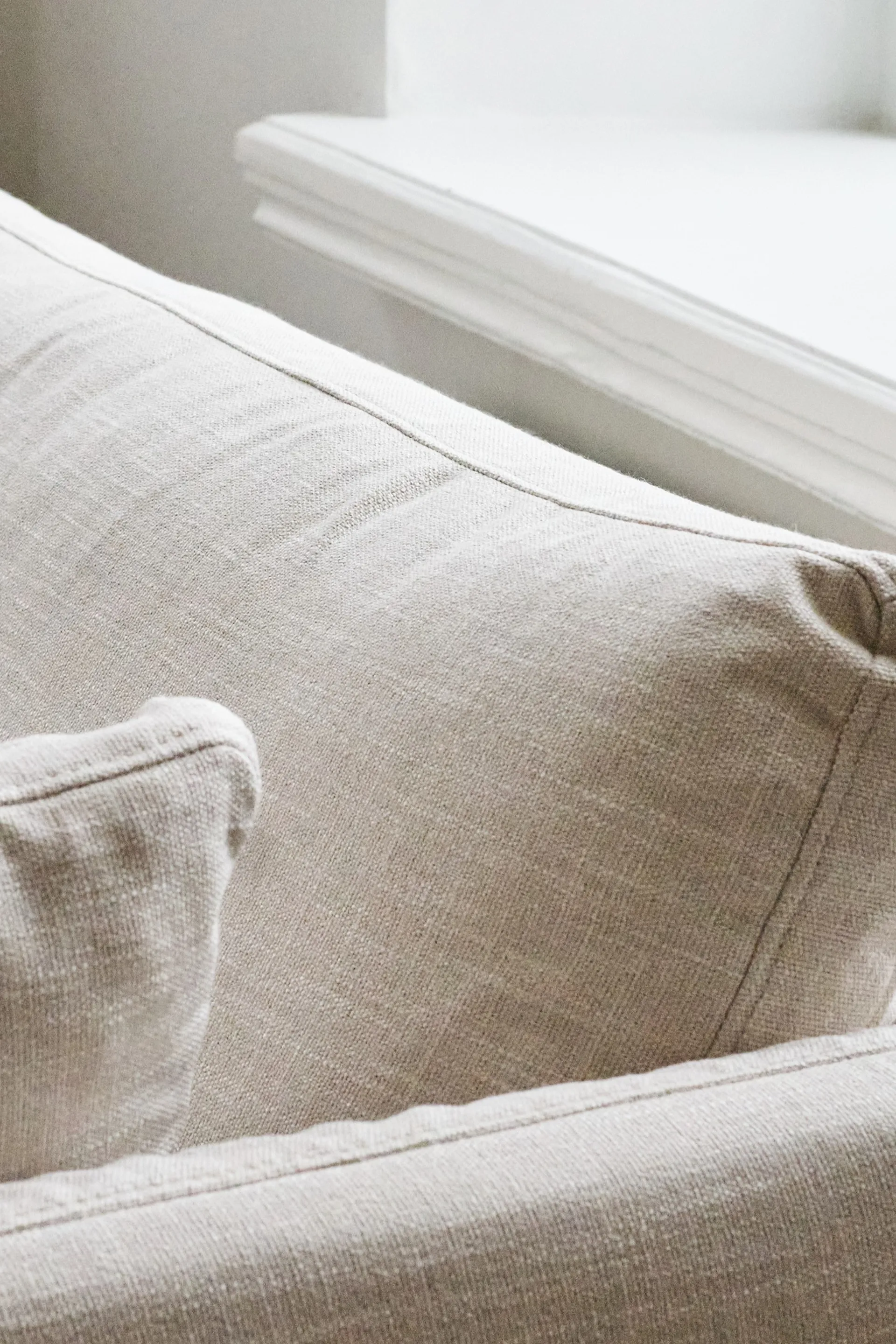 Linnevik soffa, Same Beige 6670-vitoljad ek, 4-sits 1898