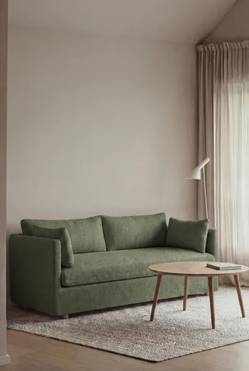 Linnevik soffa - Same Forest 6677-vitoljad ek, 2-sits, med kappa - 1898