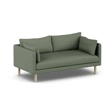 Linnevik soffa - Same Forest 6677-vitoljad ek, 2-sits, utan kappa - 1898