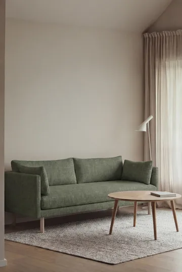 Linnevik soffa - Same Forest 6677-vitoljad ek, 3-sits - 1898