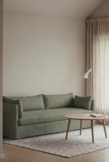 Linnevik soffa - Same Forest 6677-vitoljad ek, 4-sits, med kappa - 1898