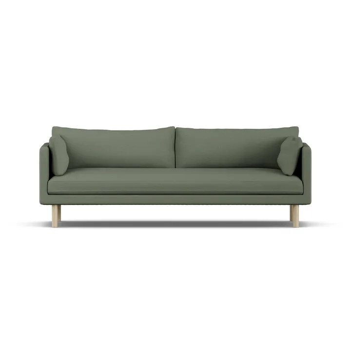 Linnevik soffa - Same Forest 6677-vitoljad ek, 4-sits, utan kappa - 1898