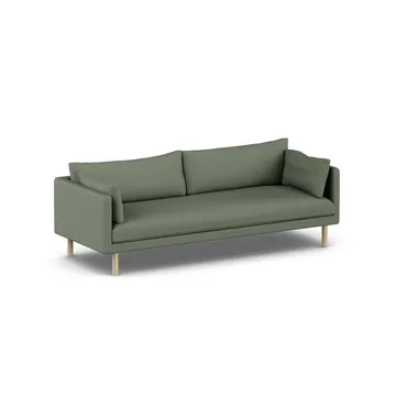 Linnevik soffa - Same Forest 6677-vitoljad ek, 4-sits, utan kappa - 1898