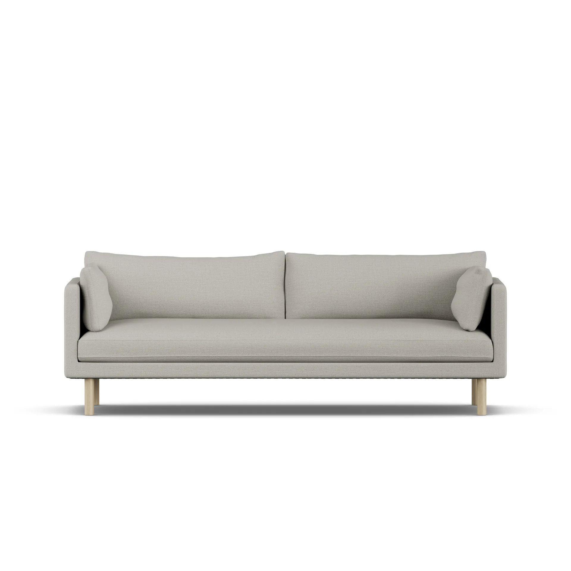 Linnevik soffa, Same Grey 6673-vitoljad ek, 4-sits, utan kappa 1898