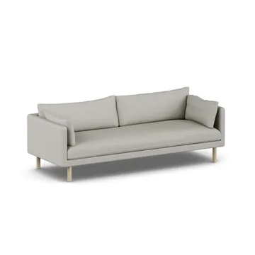 Linnevik soffa - Same Grey 6673-vitoljad ek, 4-sits, utan kappa - 1898