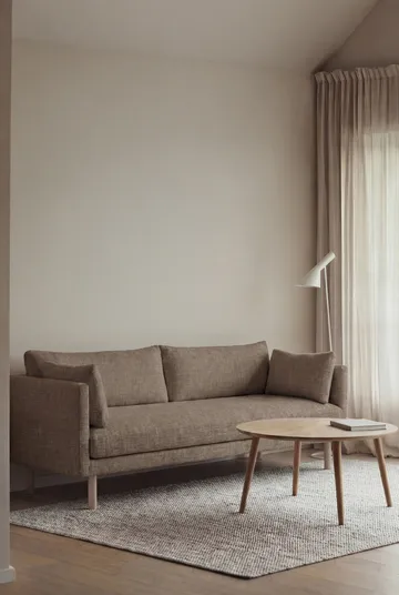 Linnevik soffa - Same Mole 6674-vitoljad ek, 3-sits - 1898