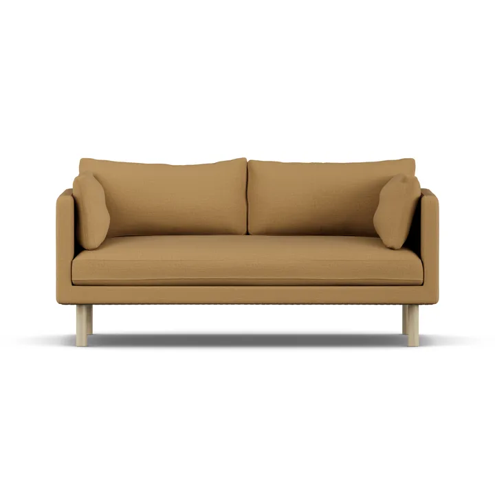 Linnevik soffa - Same Ochre 6676-vitoljad ek, 2-sits - 1898