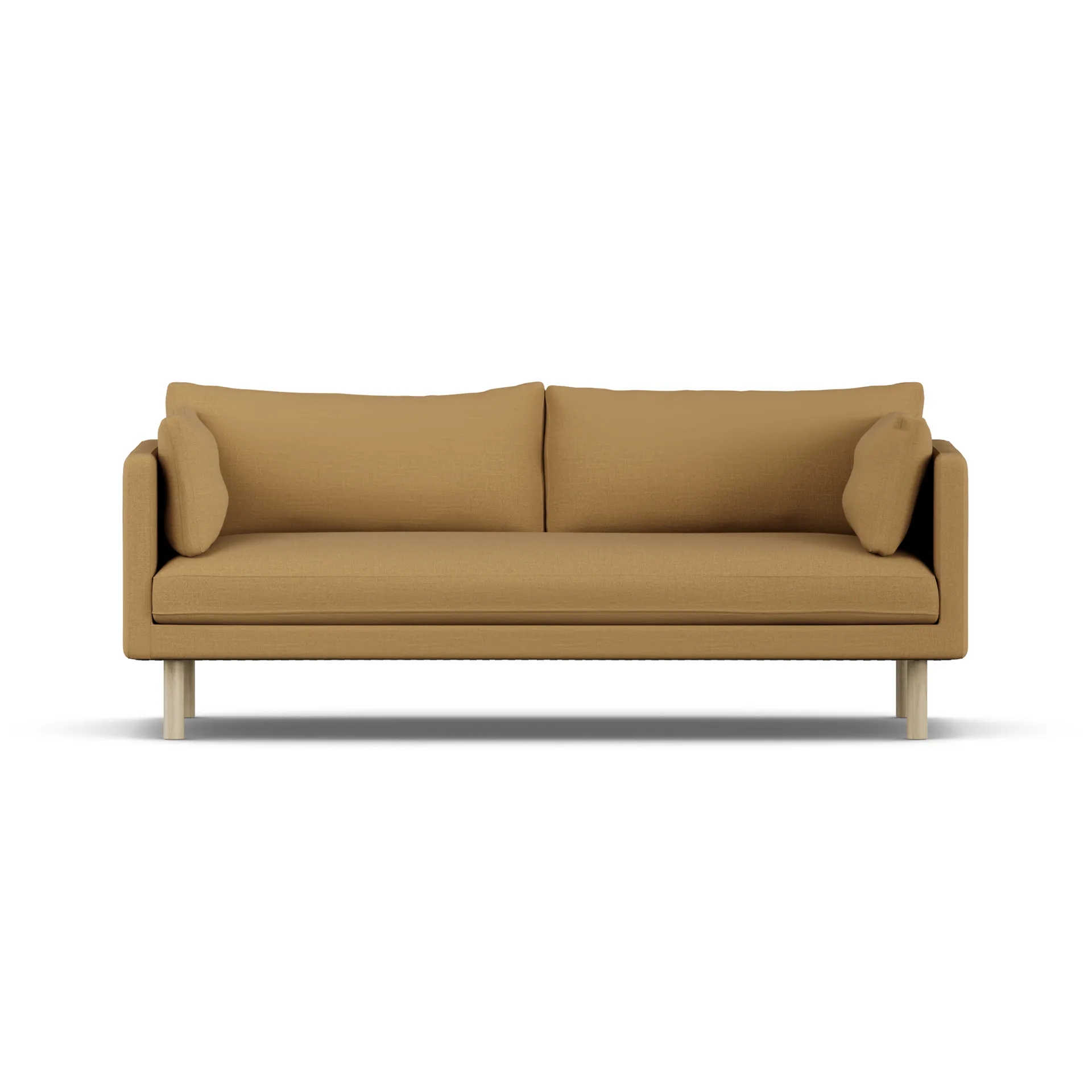 Linnevik soffa, Same Ochre 6676-vitoljad ek, 3-sits, utan kappa 1898