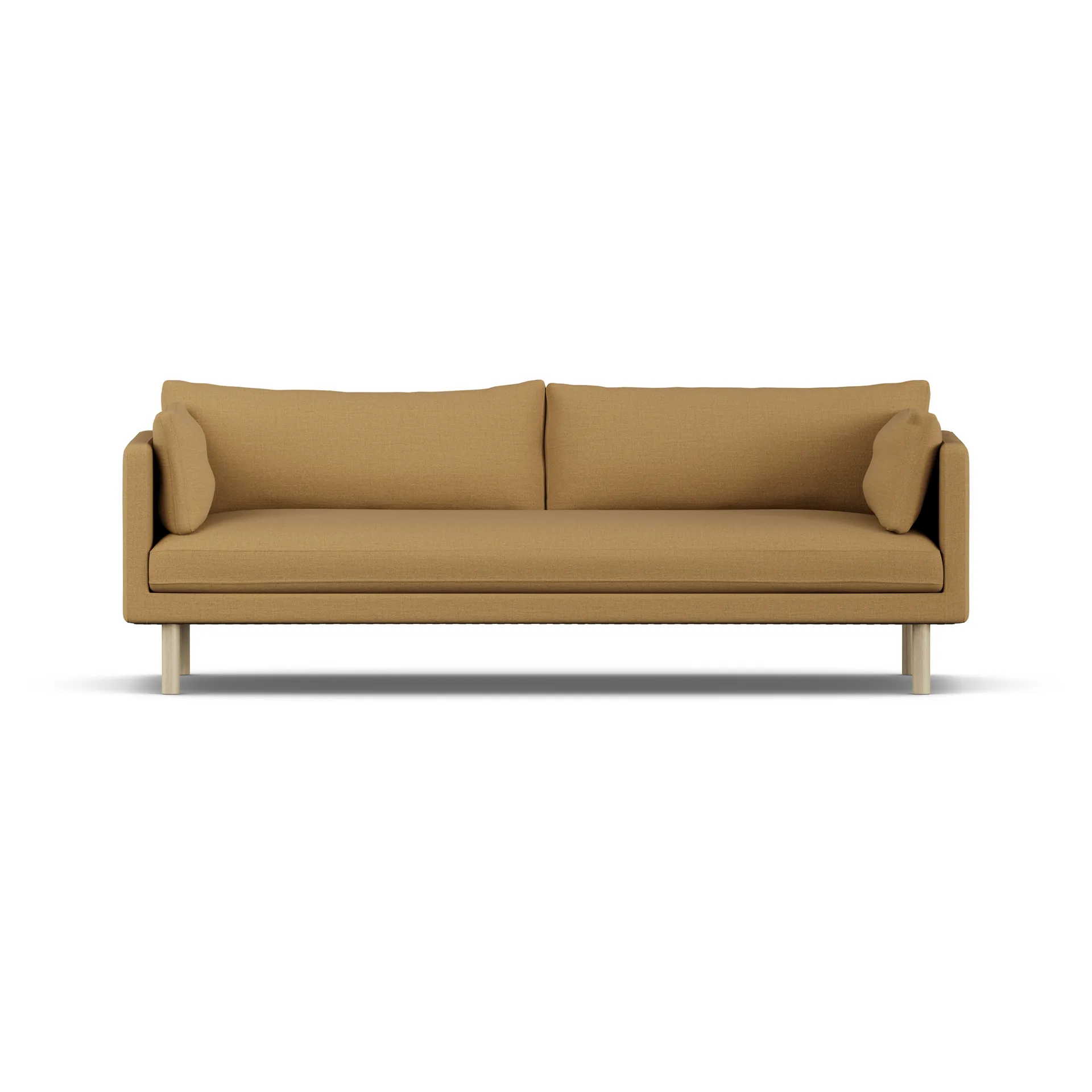 Linnevik soffa, Same Ochre 6676-vitoljad ek, 4-sits, utan kappa 1898