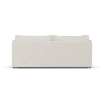 Linnevik soffa - Same Off White 6671-vitoljad ek, 3-sits, med kappa - 1898