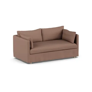Linnevik soffa - Same Rust 6675-vitoljad ek, 2-sits, med kappa - 1898