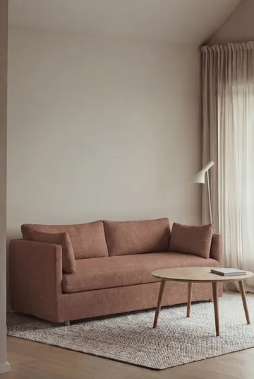 Linnevik soffa - Same Rust 6675-vitoljad ek, 2-sits, med kappa - 1898