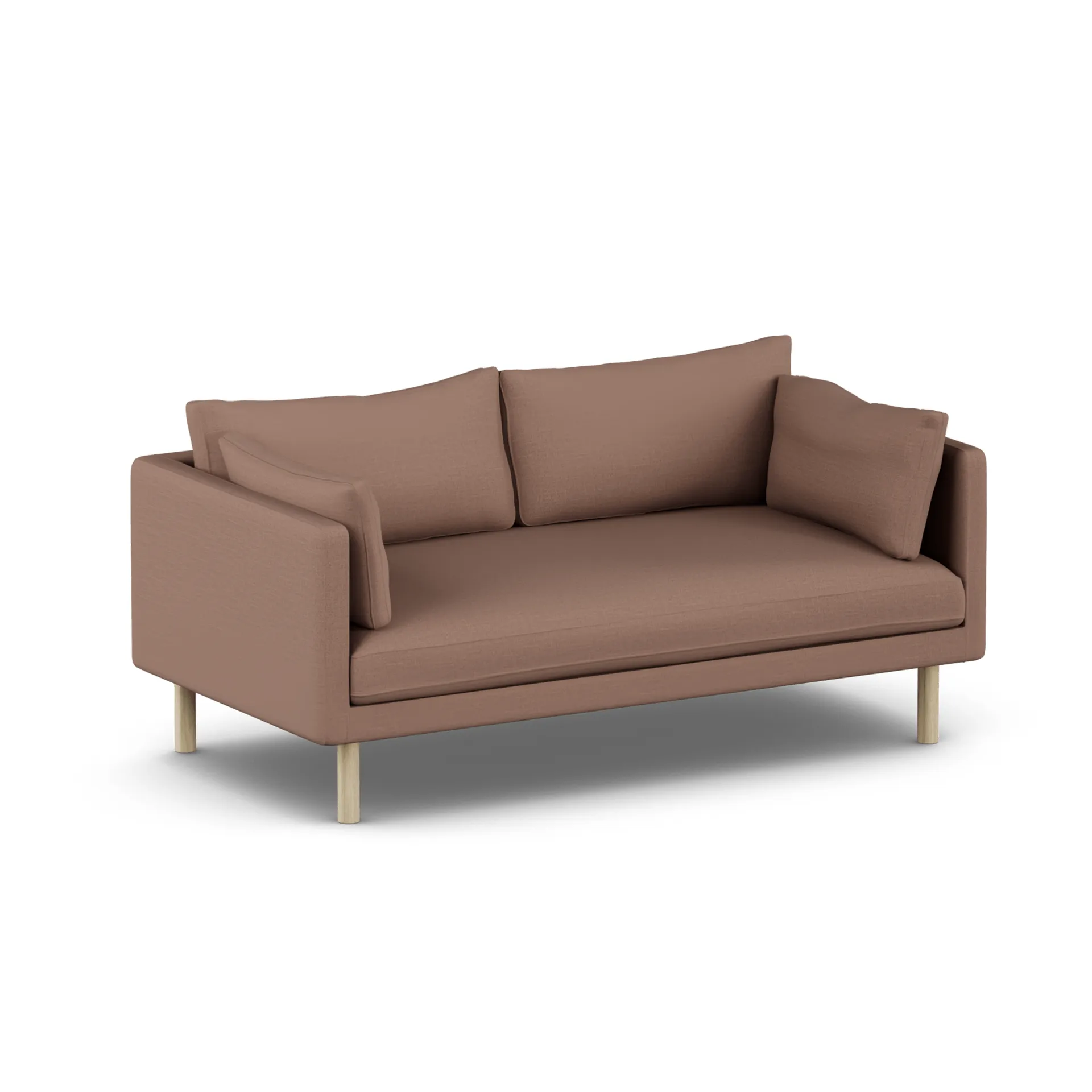 Linnevik soffa, Same Rust 6675-vitoljad ek, 2-sits, utan kappa 1898