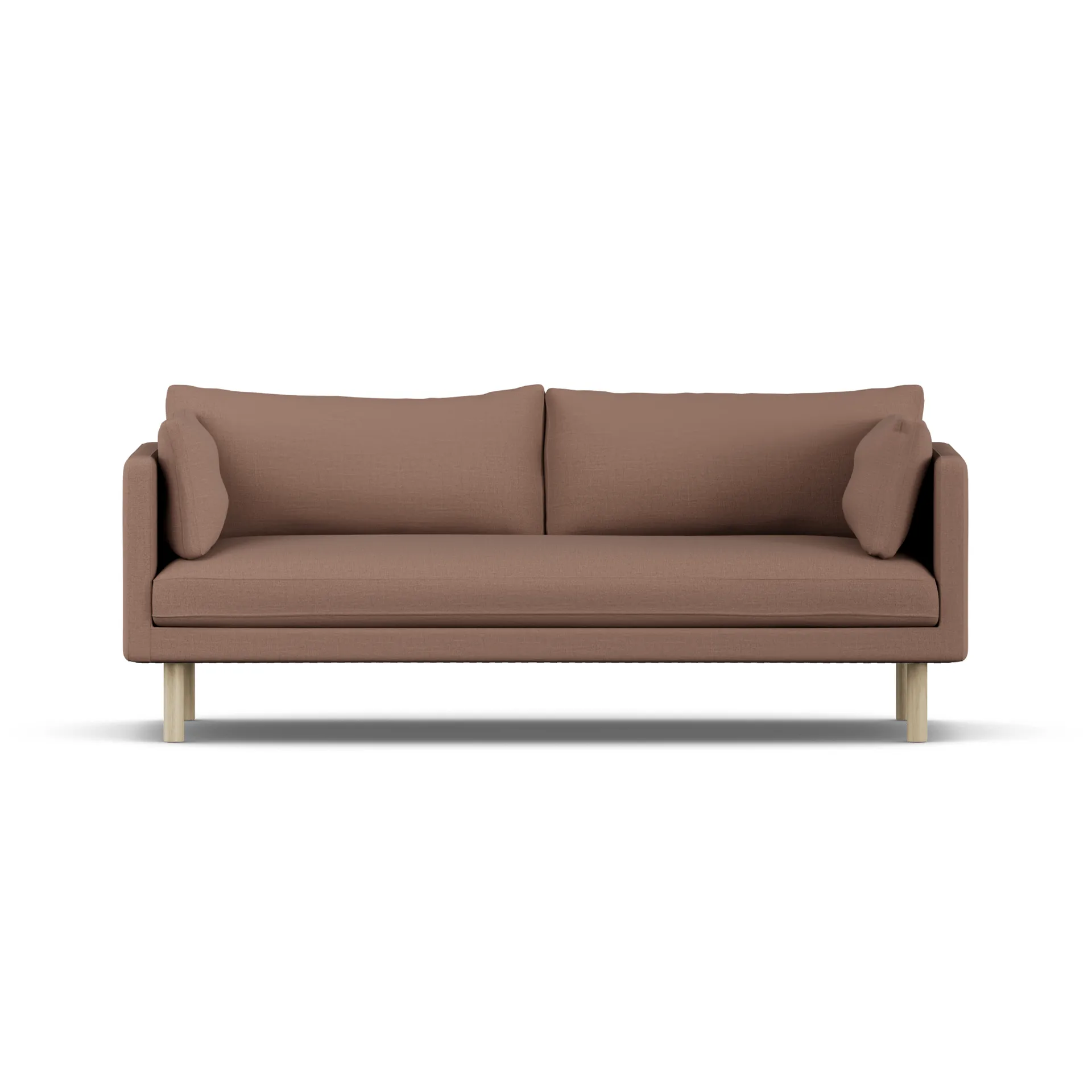 Linnevik soffa, Same Rust 6675-vitoljad ek, 3-sits, utan kappa 1898