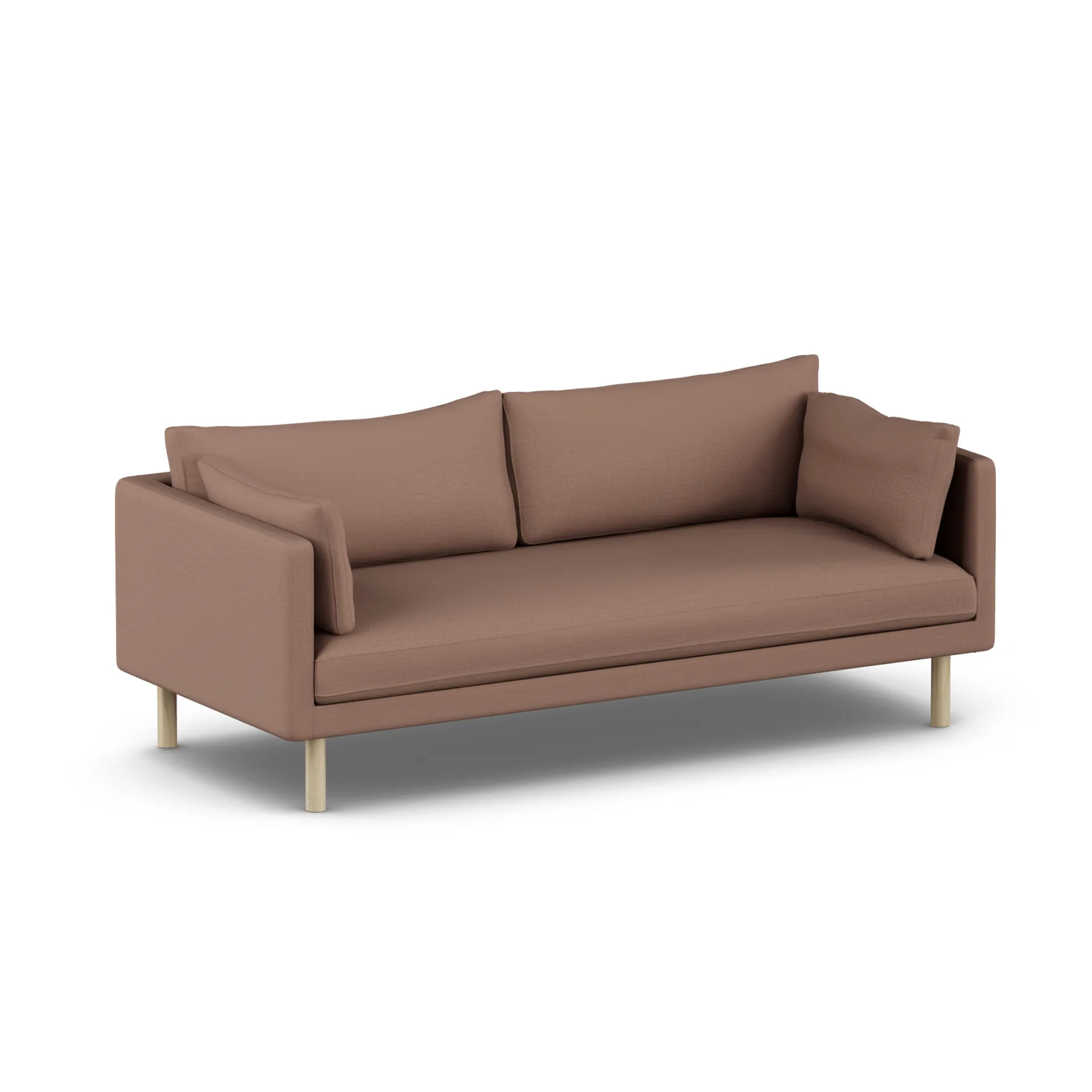 Linnevik soffa, Same Rust 6675-vitoljad ek, 3-sits, utan kappa 1898