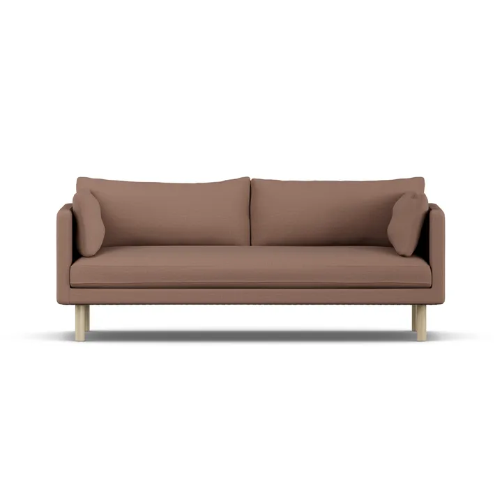 Linnevik soffa - Same Rust 6675-vitoljad ek, 3-sits - 1898