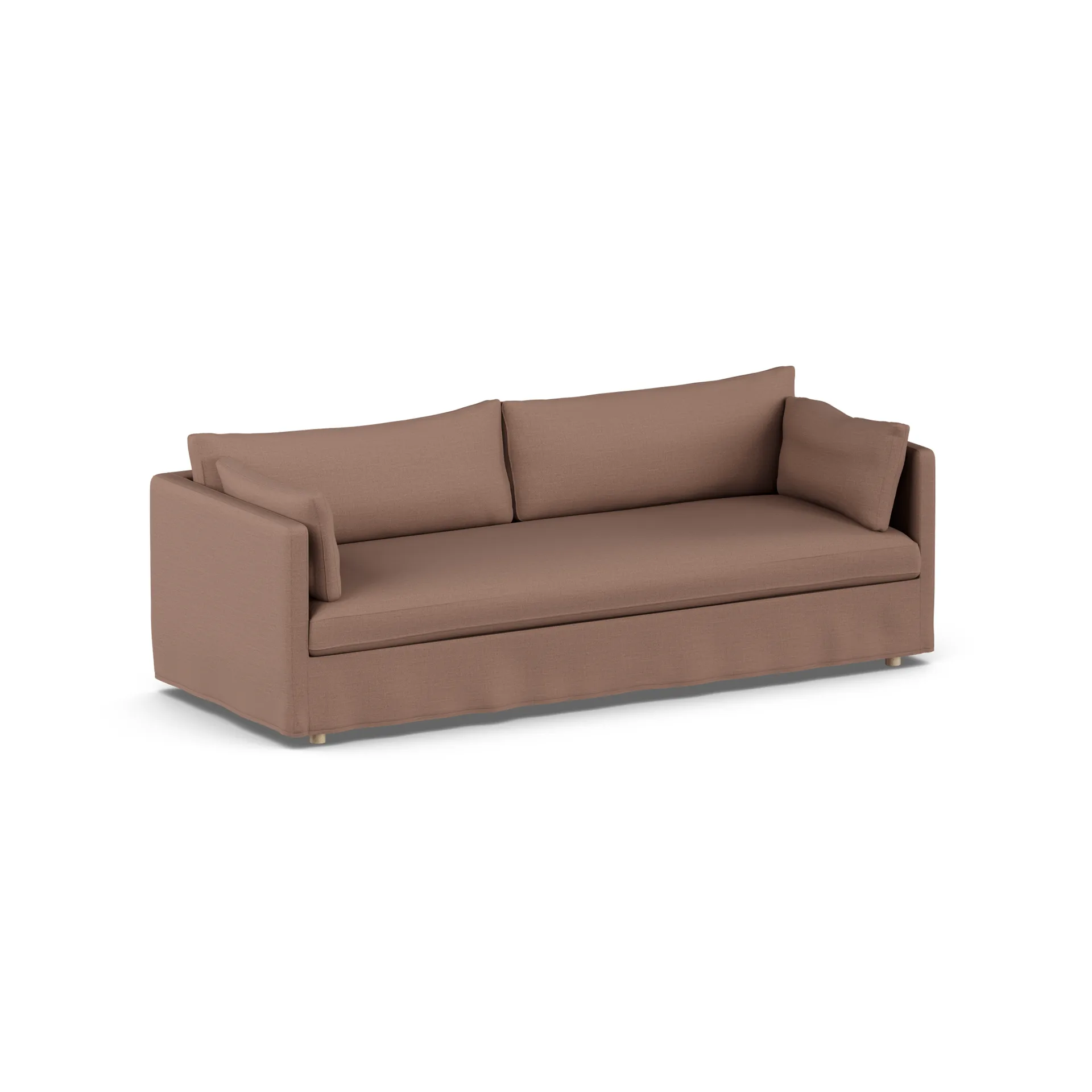 Linnevik soffa, Same Rust 6675-vitoljad ek, 4-sits, med kappa 1898
