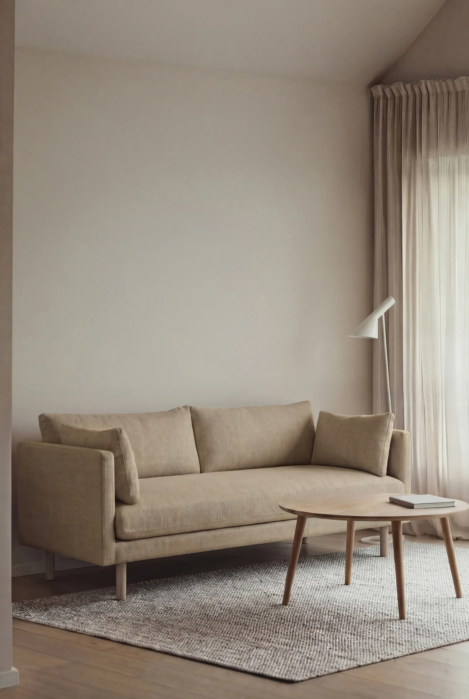 Linnevik soffa, Same Sand 6672-vitoljad ek, 2-sits 1898