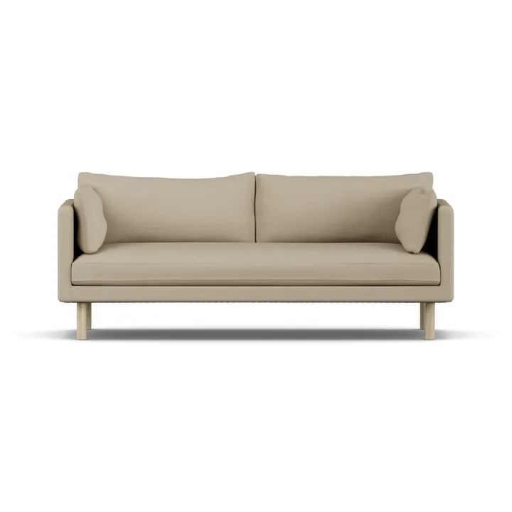 Linnevik soffa - Same Sand 6672-vitoljad ek, 3-sits - 1898