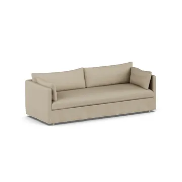 Linnevik soffa - Same Sand 6672-vitoljad ek, 4-sits, med kappa - 1898