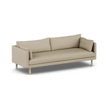 Linnevik soffa - Same Sand 6672-vitoljad ek, 4-sits, utan kappa - 1898