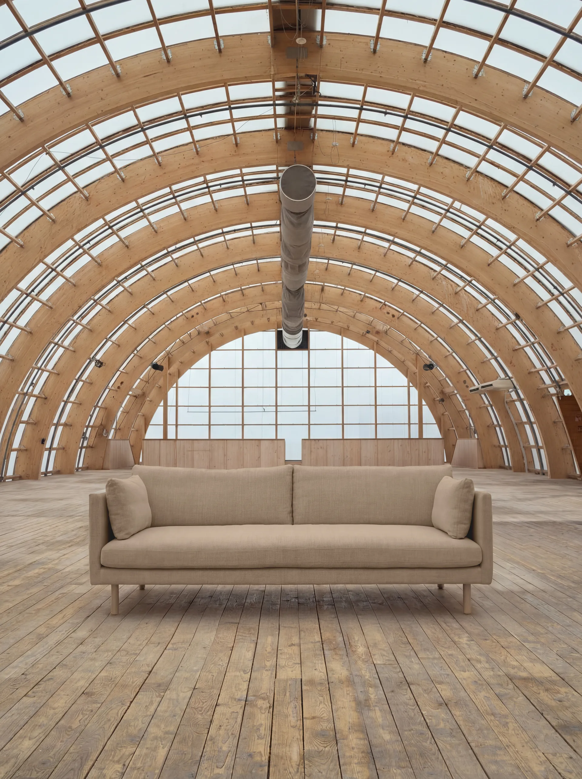 Linnevik soffa, Same Sand 6672-vitoljad ek, 4-sits 1898