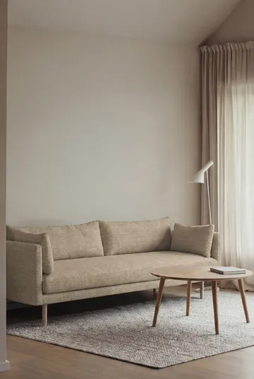 Linnevik soffa - Same Sand 6672-vitoljad ek, 4-sits - 1898