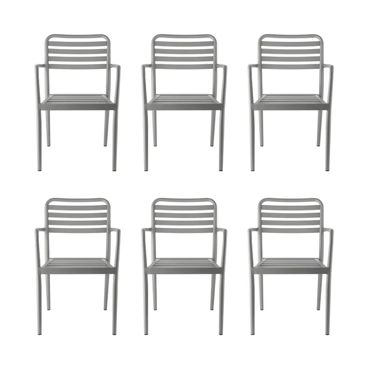 Messina karmstol, Taupe, 6-pack - 1898