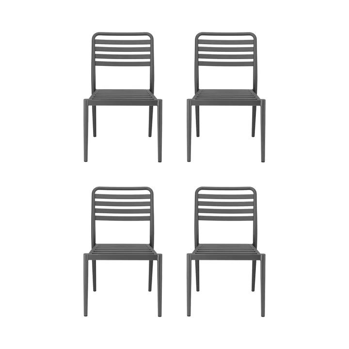 Messina stol, Anthracite, 4-pack - 1898