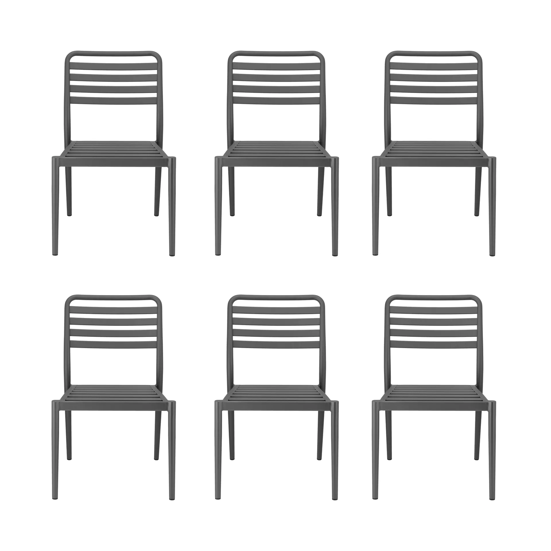 Messina stol, Anthracite, 6-pack,  1898