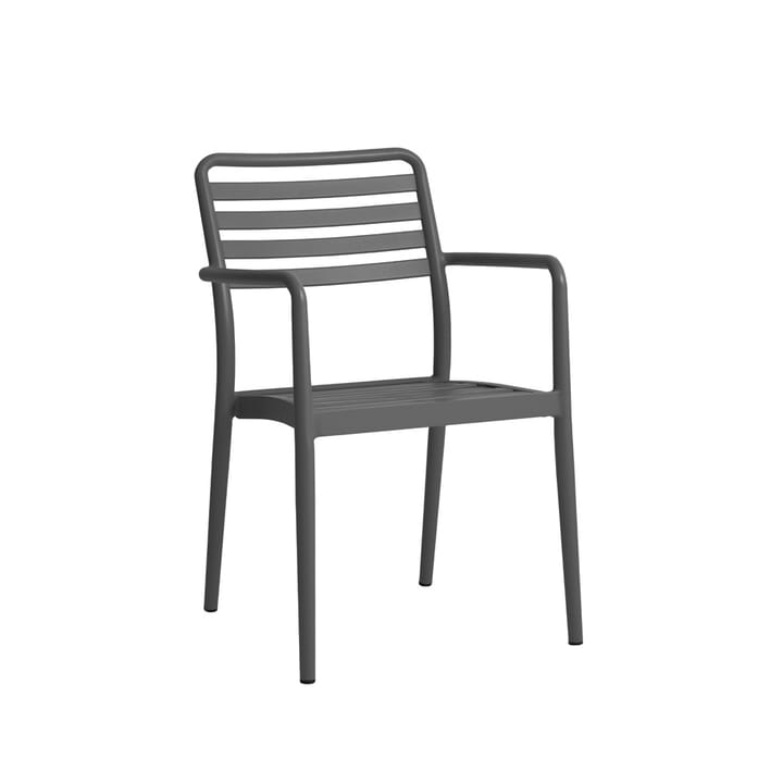 Messina stol - mörkgrå, aluminum - 1898