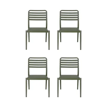 Messina stol, Moss green, 4-pack - 1898