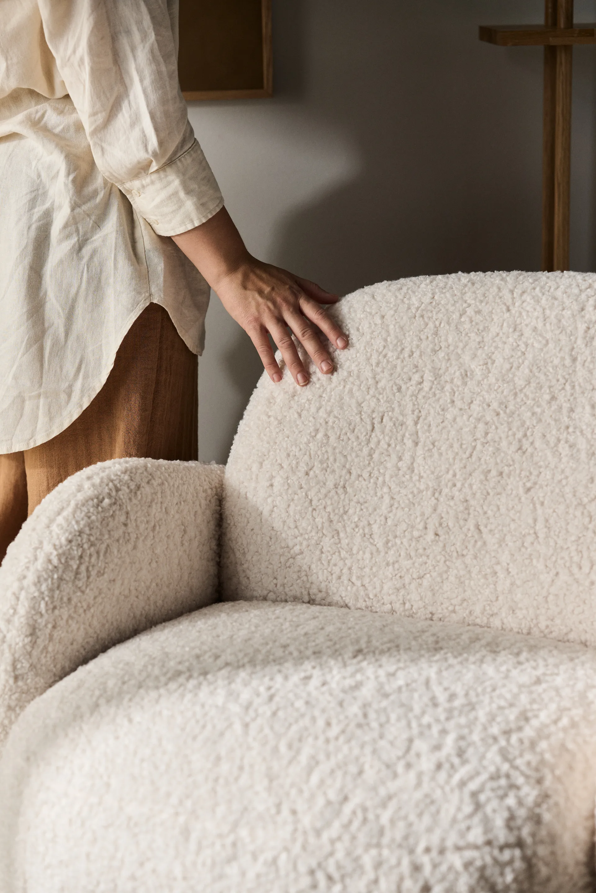 Mo fåtölj med snurrfunktion, Glore white 1898