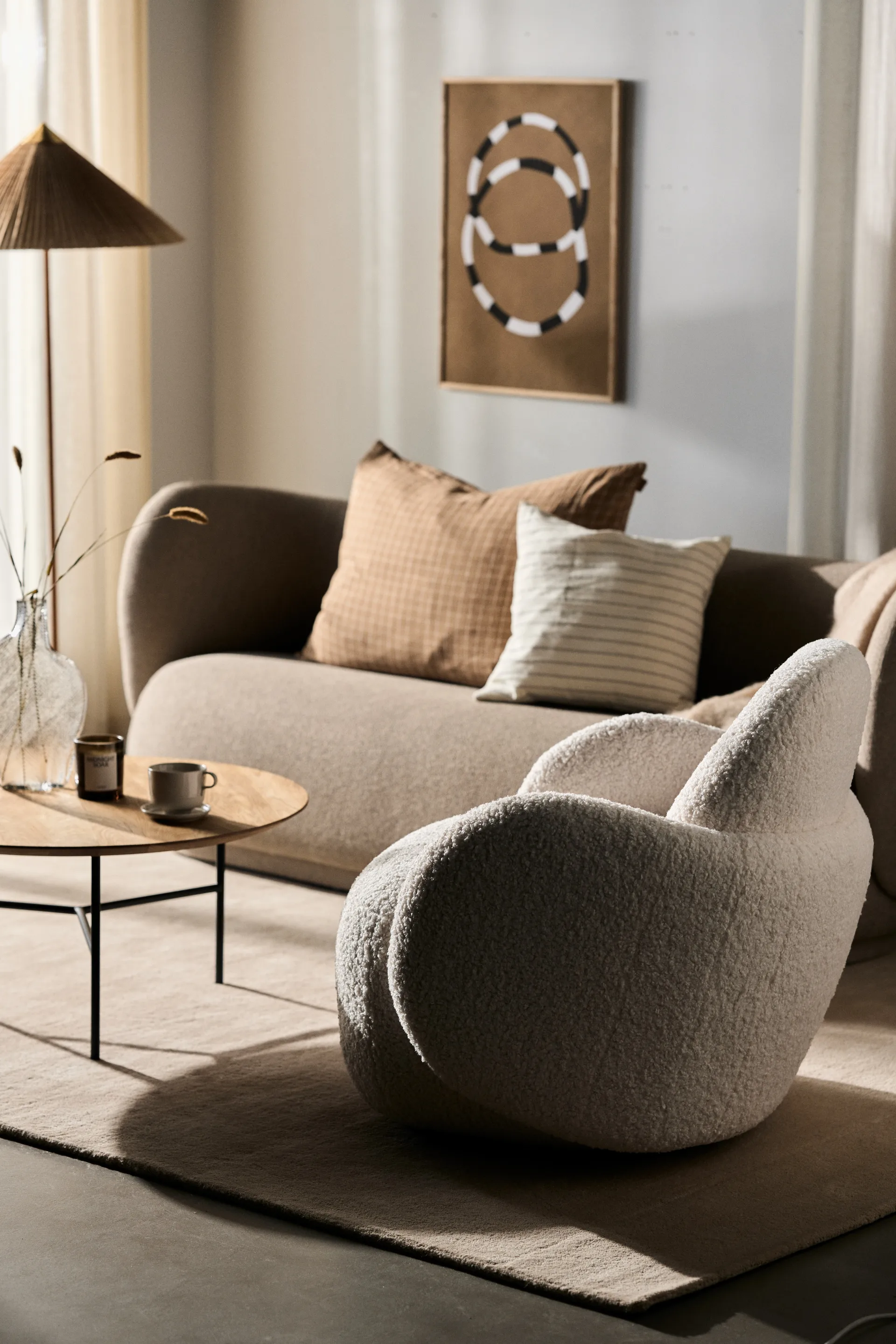 Mo fåtölj med snurrfunktion, Glore white 1898