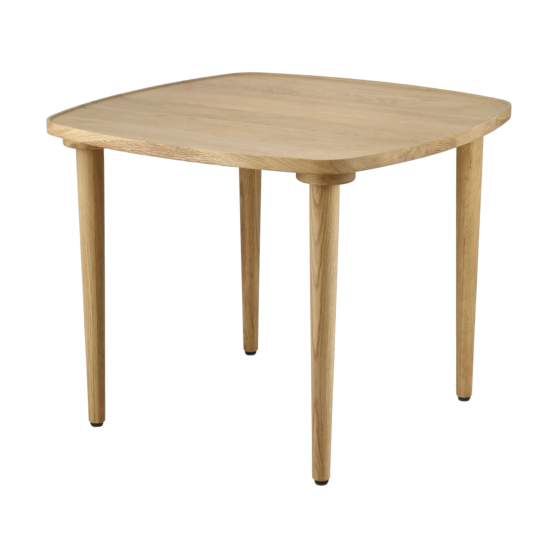 Nyhem soffbord 59x59x47 cm, Naturlackad ek 1898