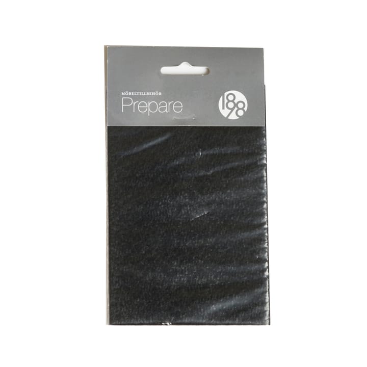 Prepare möbeltassar - svart, självhäftande filtbit 100x150mm  - 1898
